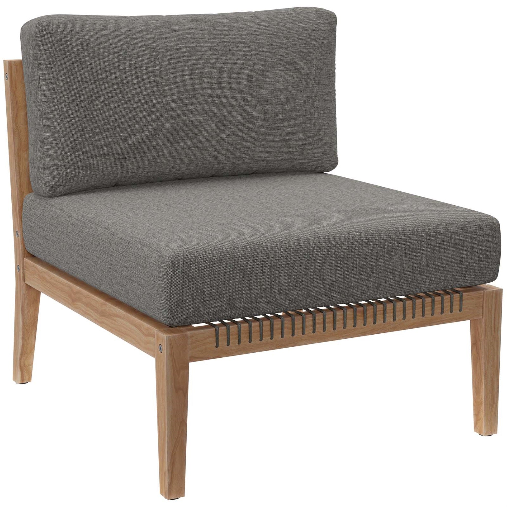 Clearwater Outdoor Patio Armless Chair: Ultimate Relaxation In Coastal Style