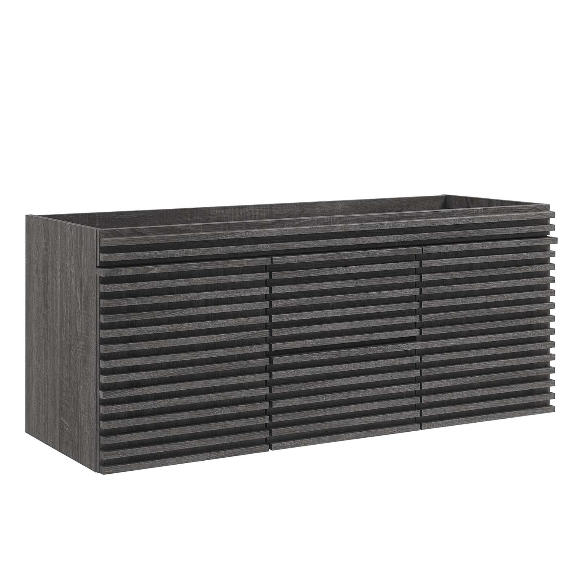 Ergode 48' Wall-Mount Bathroom Vanity Cabinet - Sleek Laminate Finish, Ample Storage, Contemporary Design