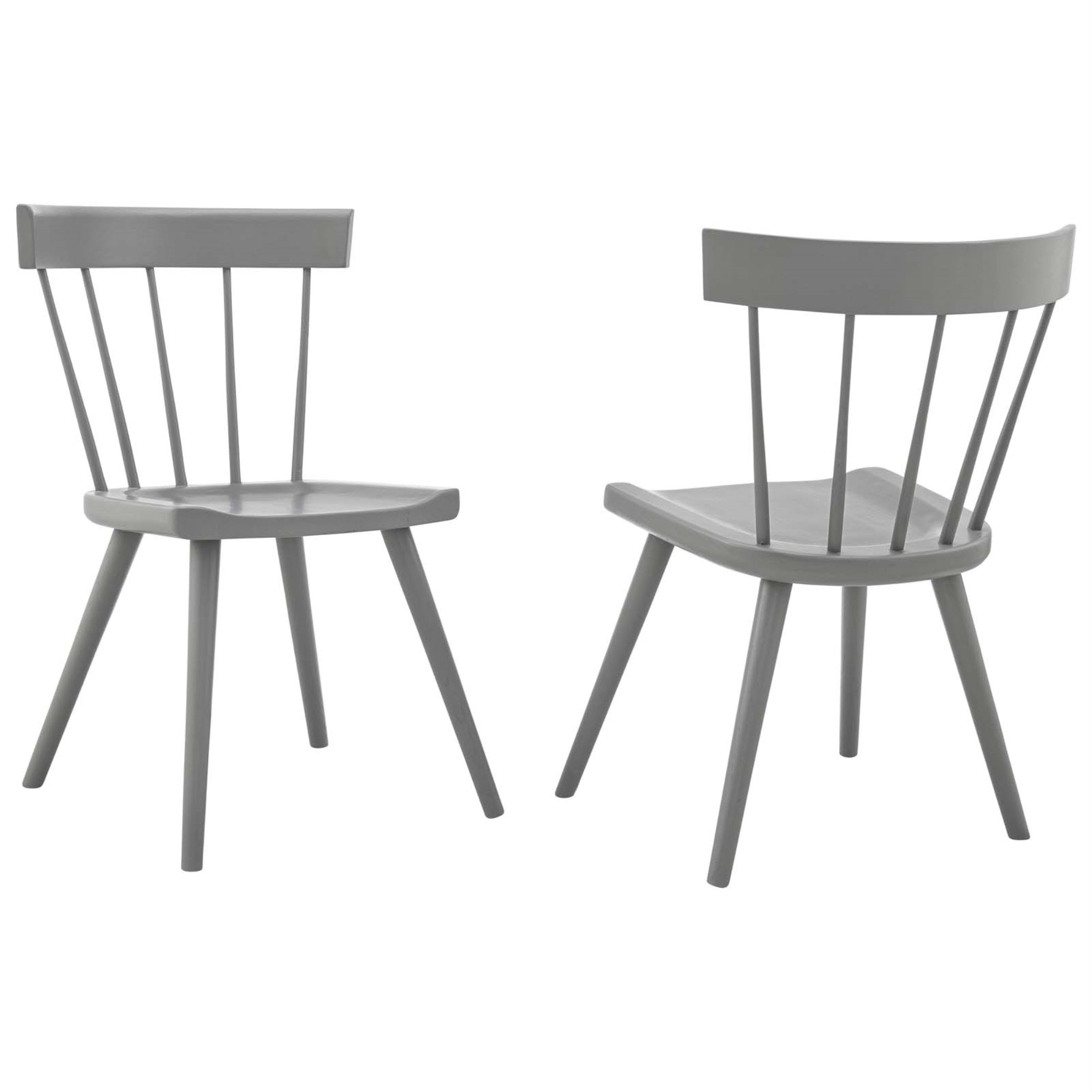 Sutter Wood Dining Side Chair Set - Modern Farmhouse Charm, Sturdy Elm Wood, Versatile & Stylish