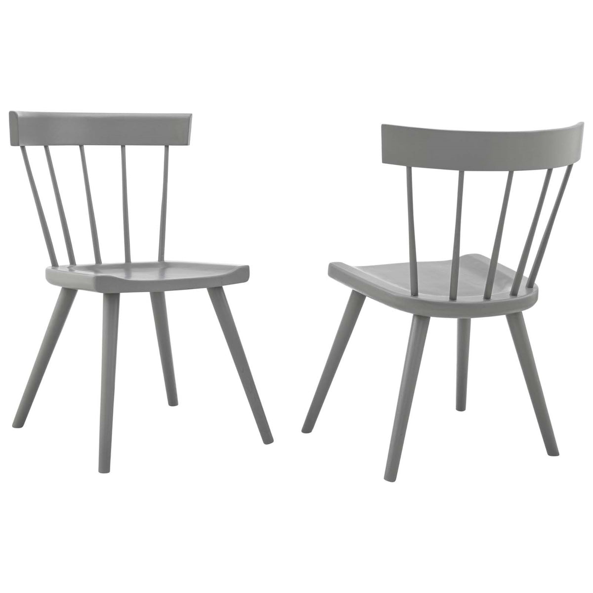 Sutter Wood Dining Side Chair Set - Modern Farmhouse Charm, Sturdy Elm Wood, Versatile & Stylish