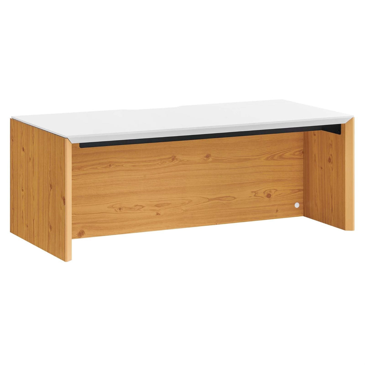 Casafoyer Eei-6206-Whi-Nat Kinetic 38' Wall-Mount Office Desk, White Natural