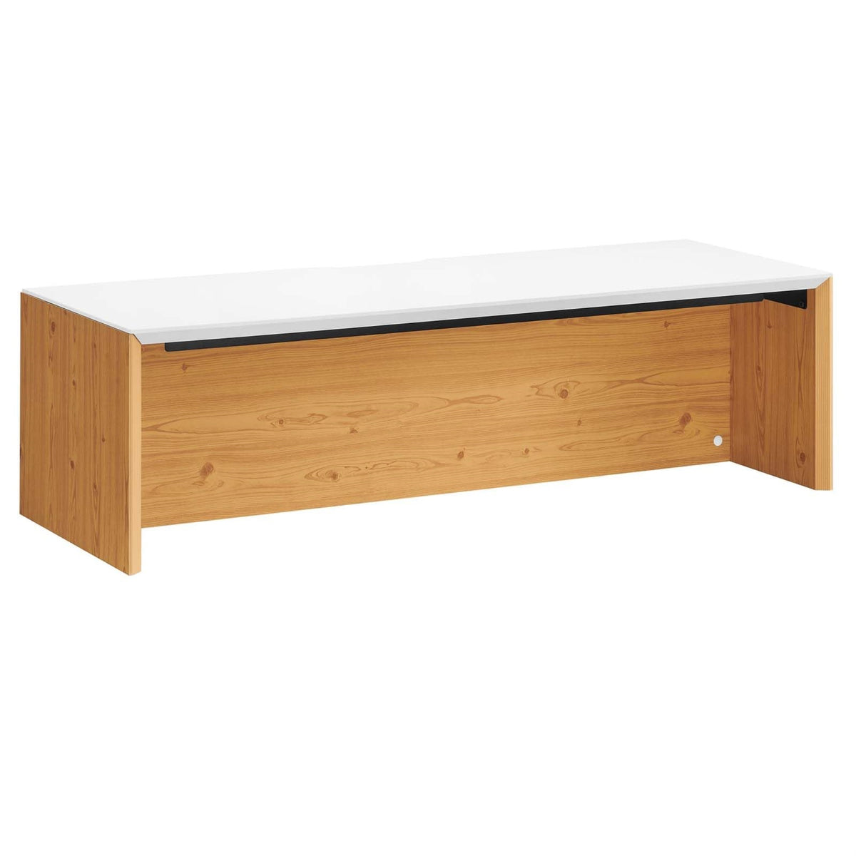 Casafoyer Eei-6207-Whi-Nat Kinetic 49' Wall-Mount Office Desk, White Natural