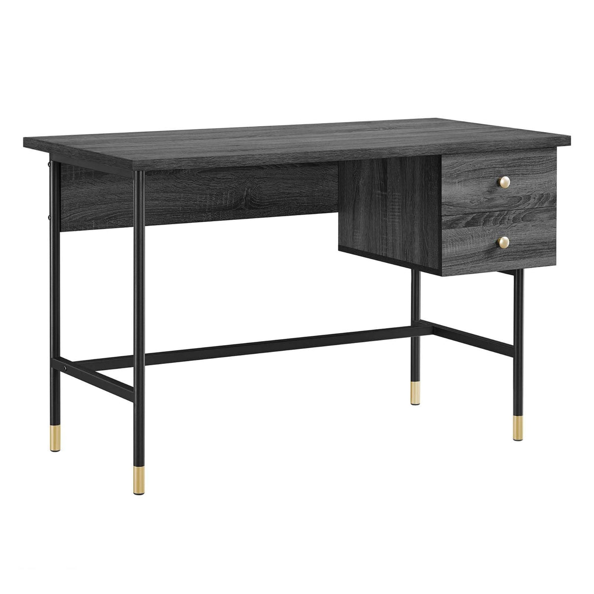 Casafoyer Eei-6284-Blk-Cha Nexus Office Desk, Black Charcoal