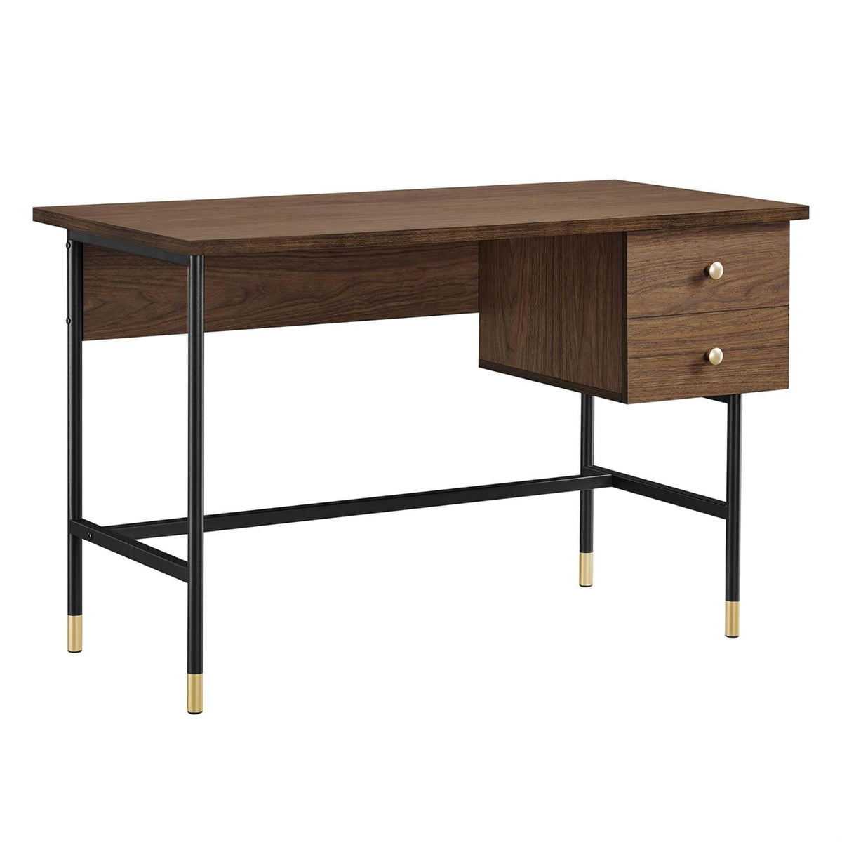 Casafoyer Eei-6284-Blk-Wal Nexus Office Desk, Black Walnut