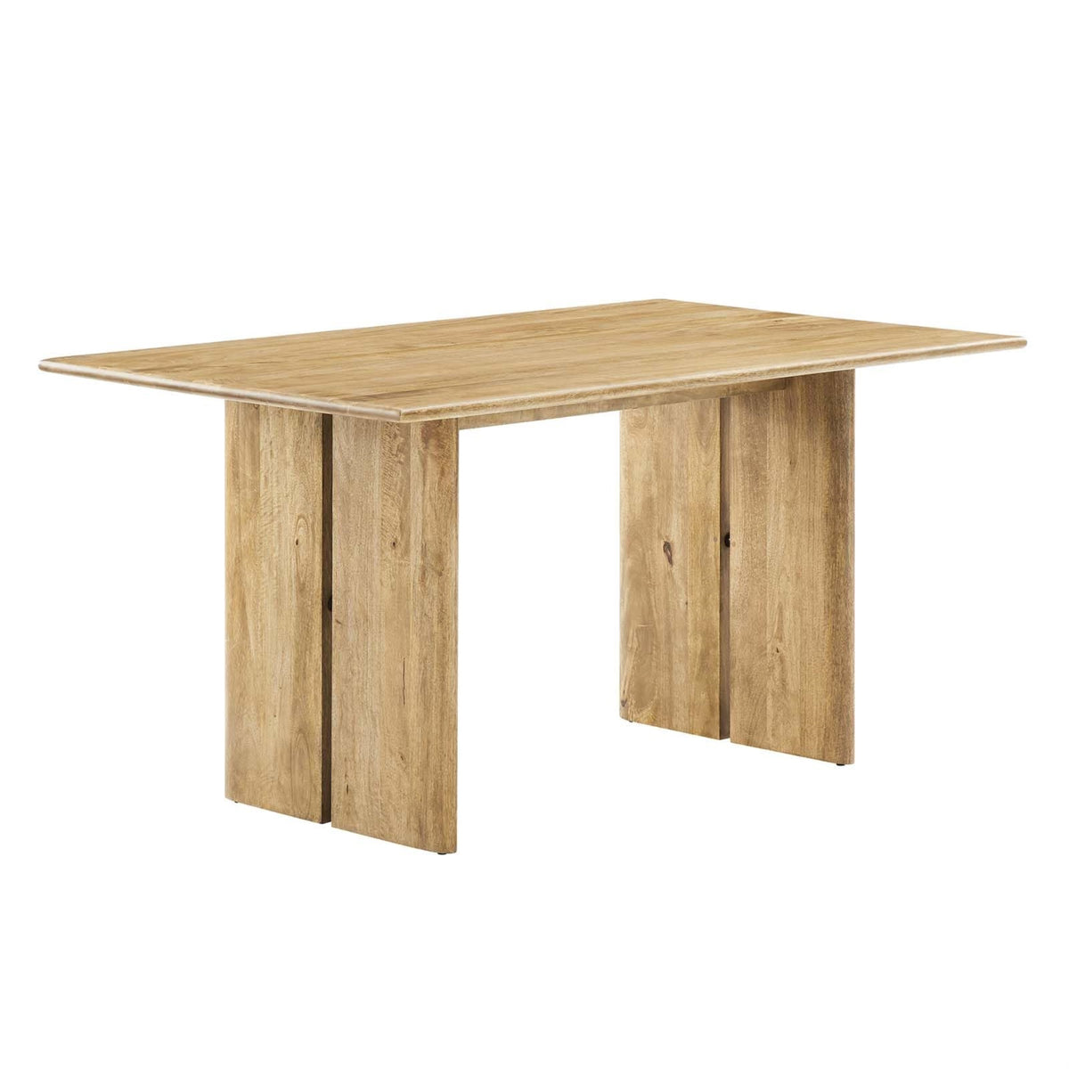 Casafoyer Amistad 60' Solid Wood Modern Farmhouse Rectangular Dining Table In Oak