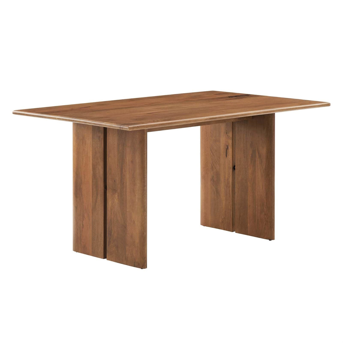 Casafoyer Amistad 60' Solid Wood Modern Farmhouse Rectangular Dining Table In Walnut
