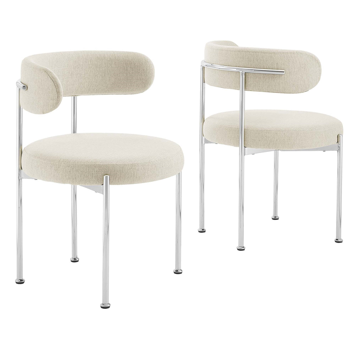 Albie Fabric Dining Chairs - Set Of 2