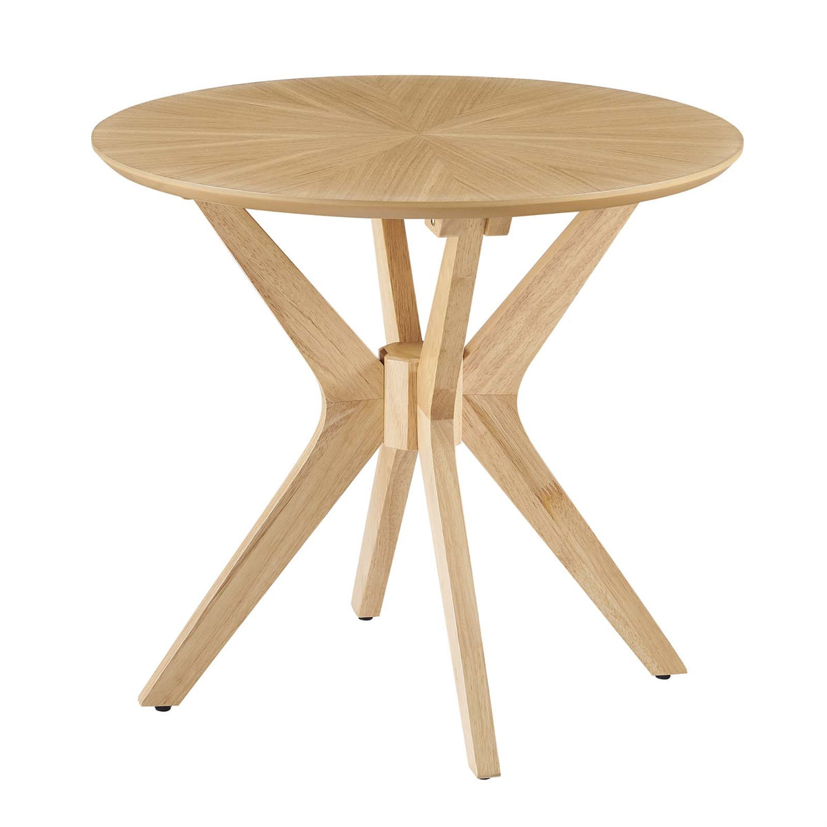 Crossroads 24 Round Wood Side Table