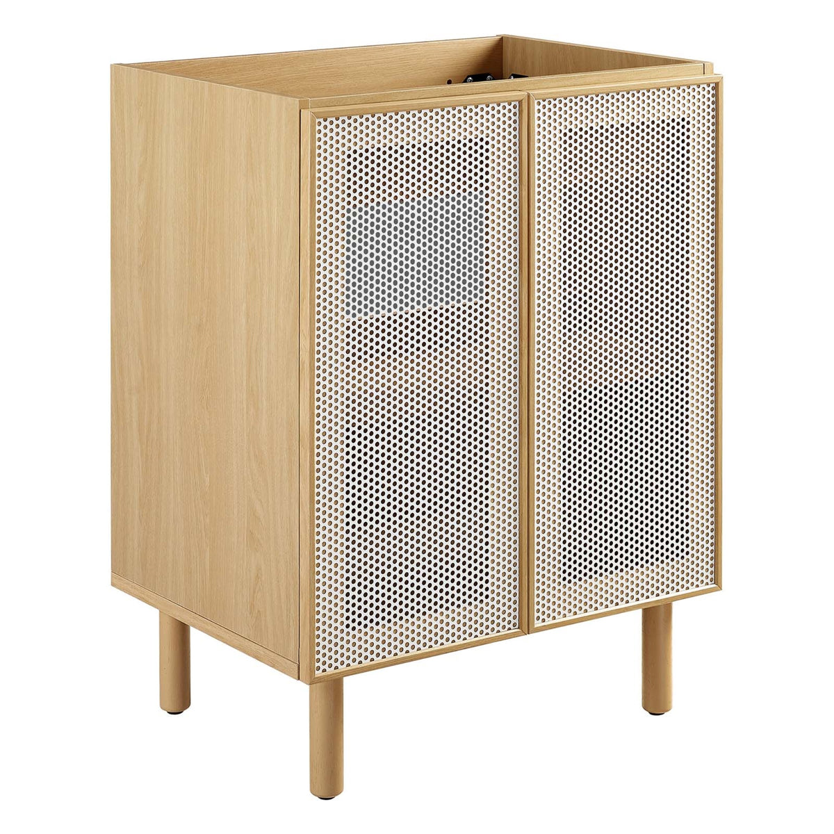 Calla 24 Perforated Metal Bathroom Vanity Cabinet (Sink Basin Not Included)