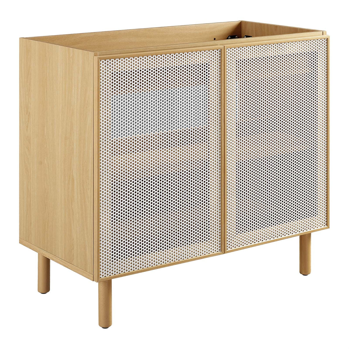 Calla 36 Perforated Metal Bathroom Vanity Cabinet (Sink Basin Not Included)