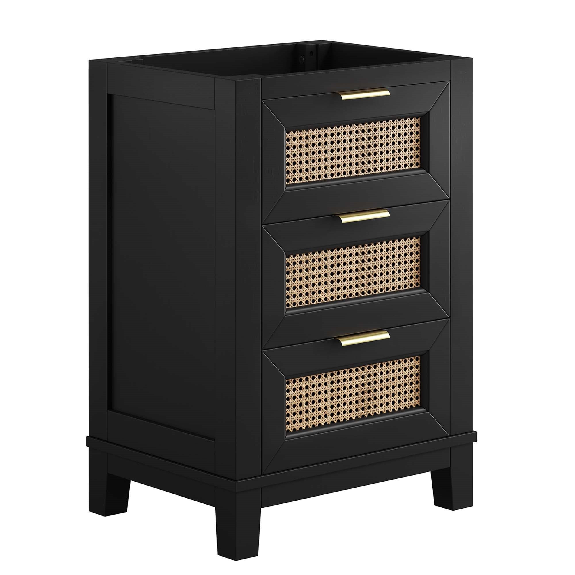 Dixie 24 Solid Wood Bathroom Vanity Cabinet (Sink Basin Not Included)