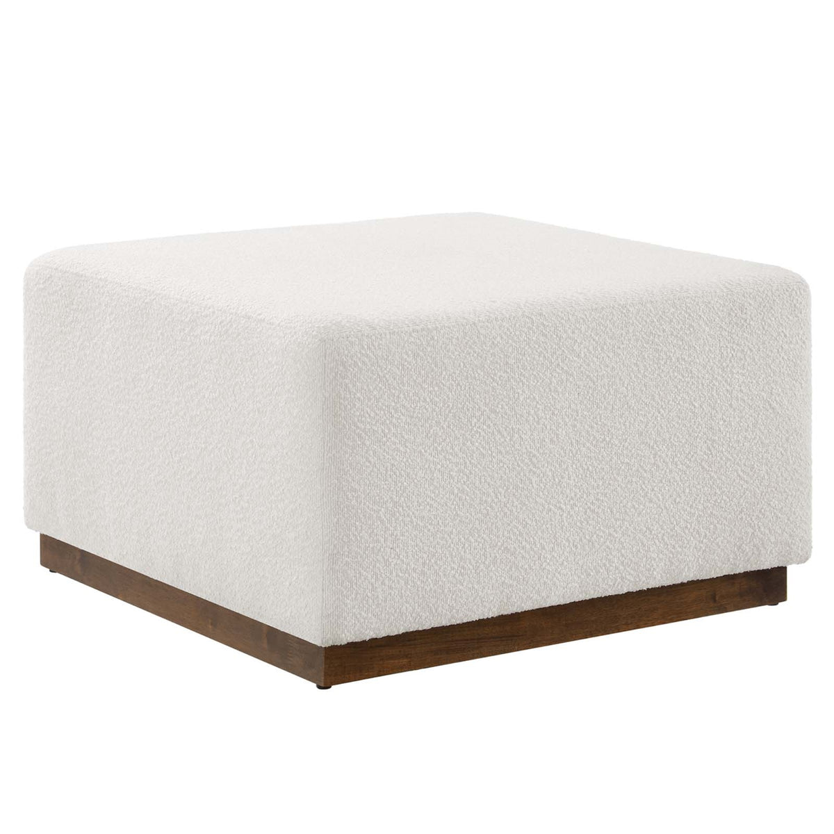 Tilden Large 28 Square Boucle Upholstered Ottoman