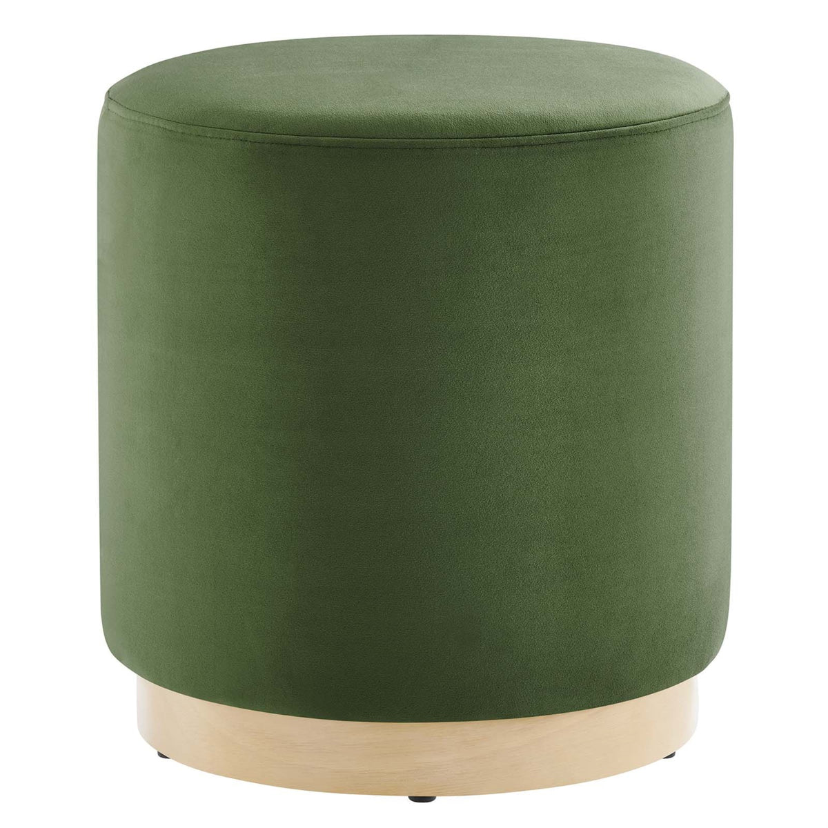 Tilden 16 Round Performance Velvet Upholstered Ottoman
