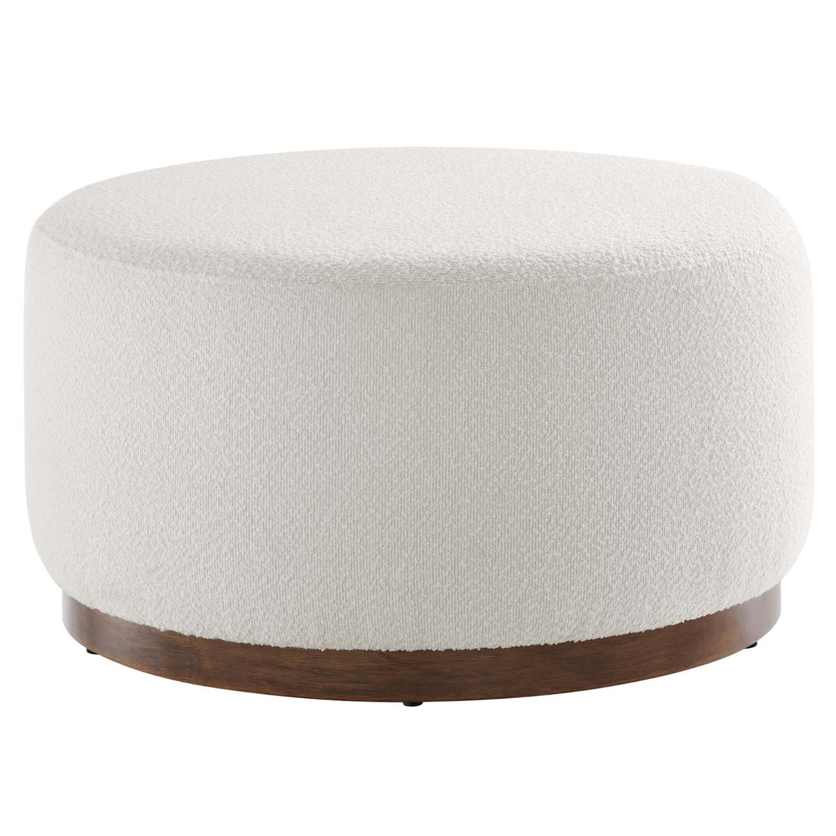 Tilden Large 29' Round Boucle Upholstered Ottoman