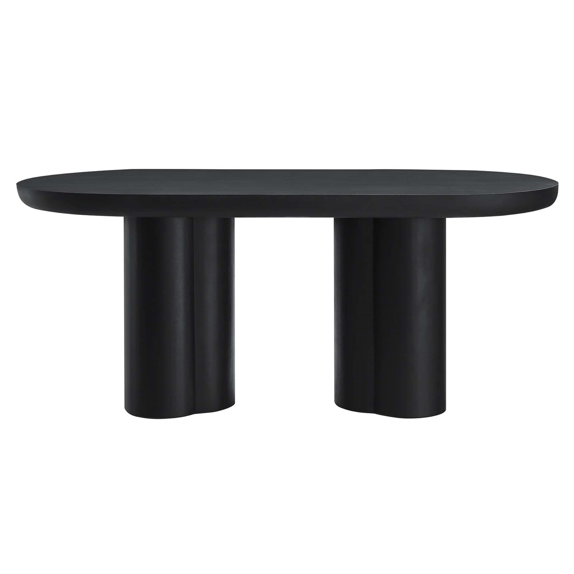 Caspian 72 Oval Concrete Dining Table