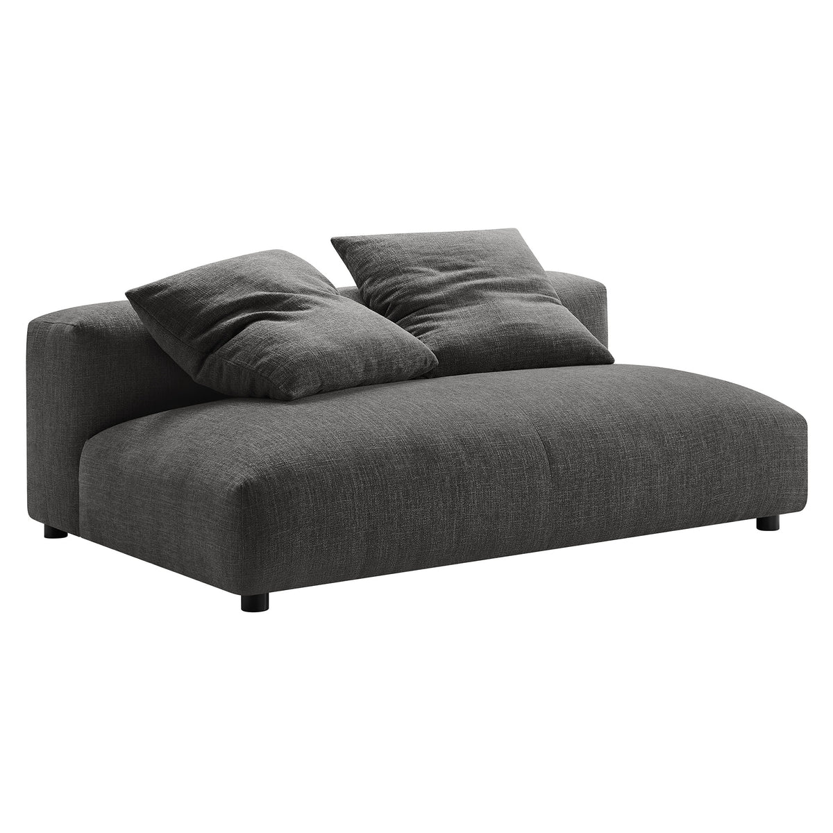Solace Modular Upholstered Fabric Armless Loveseat By Modway