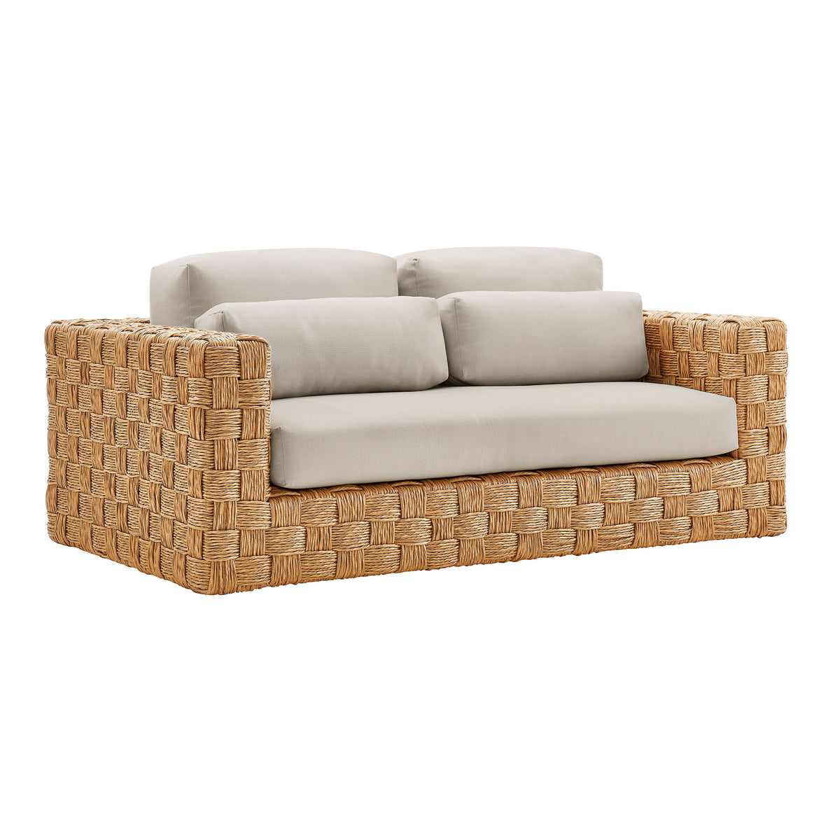 Thames Outdoor Patio Wicker Outdoor Patio Rattan Loveseat By Modway