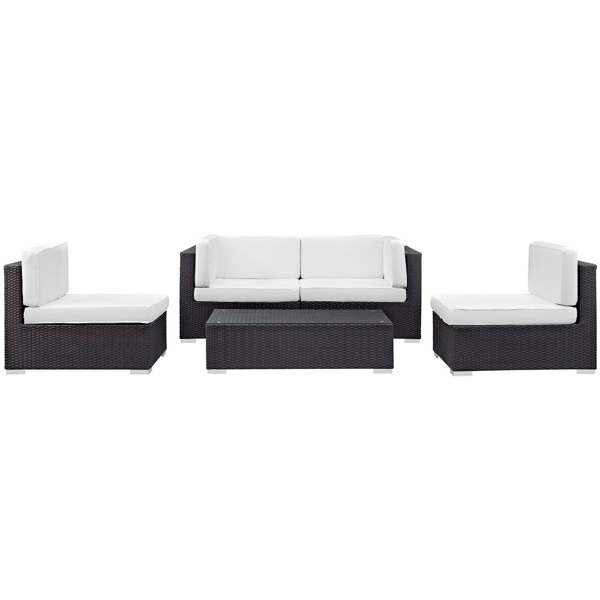 Camfora 5 Piece Outdoor Patio Sectional Set By Modway