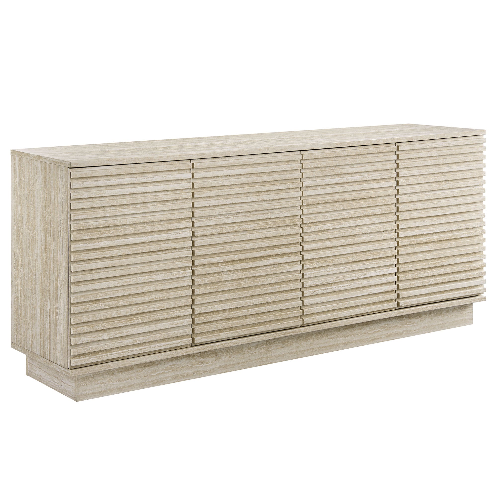Render 70' Faux Travertine Sideboard Cabinet Tv Stand By Modway
