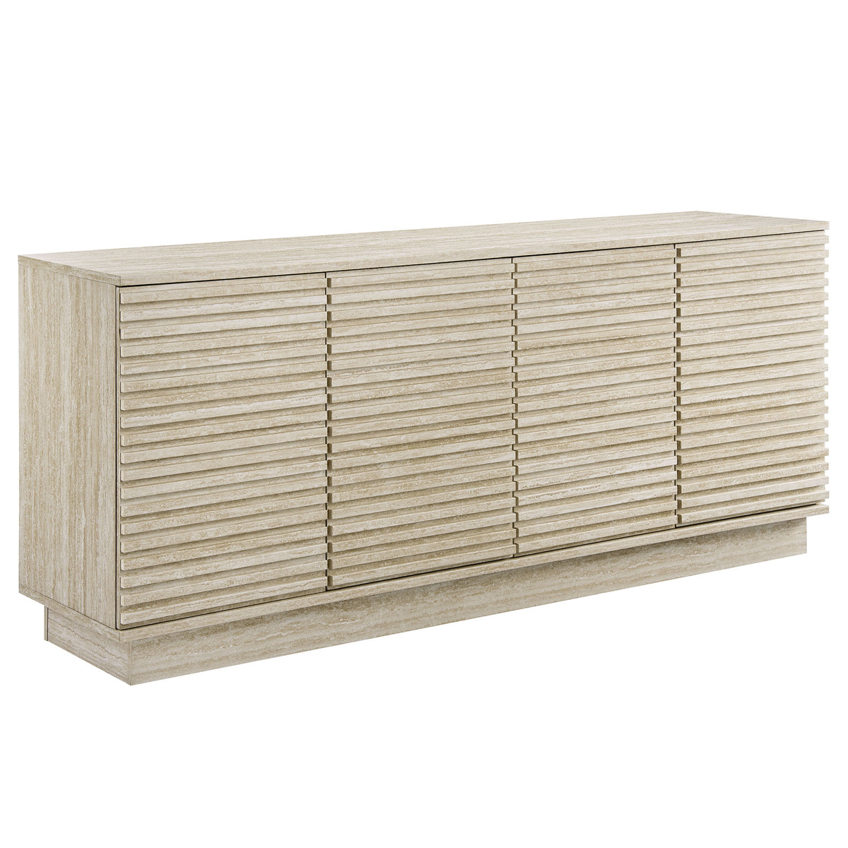 Render 70' Faux Travertine Sideboard Cabinet Tv Stand By Modway