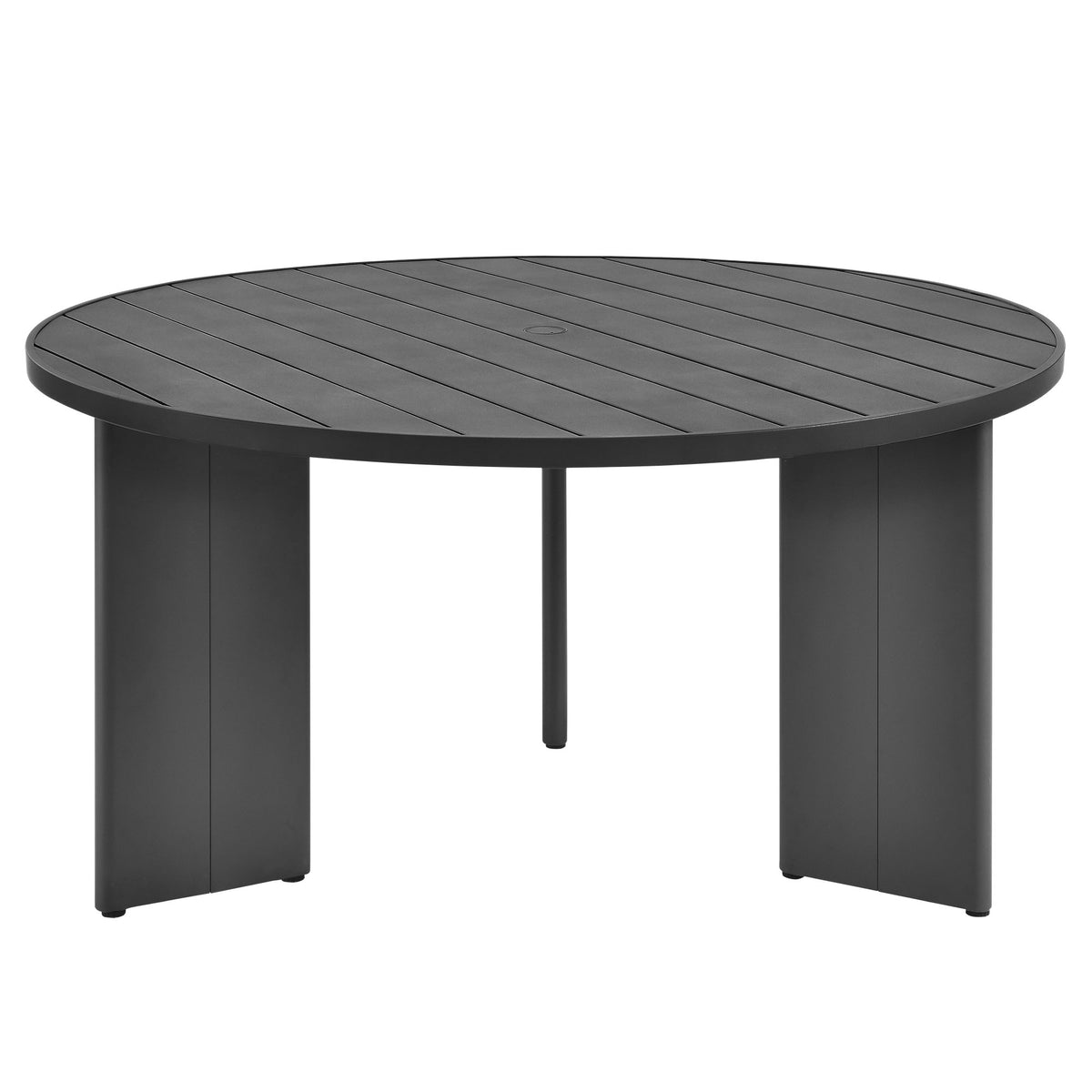 Tahoe Round Outdoor Patio Aluminum Dining Table By Modway