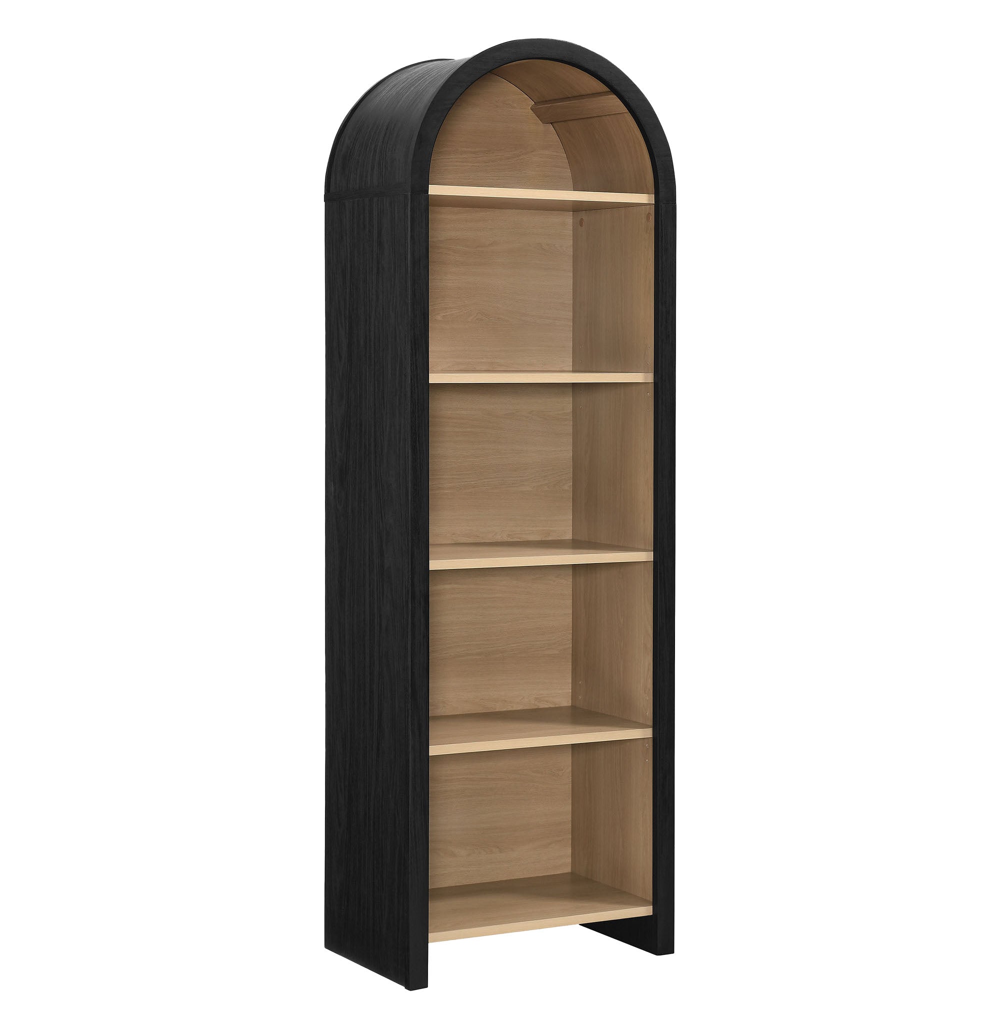 Evie Arched Narrow Bookcase Display Cabinet By Modway