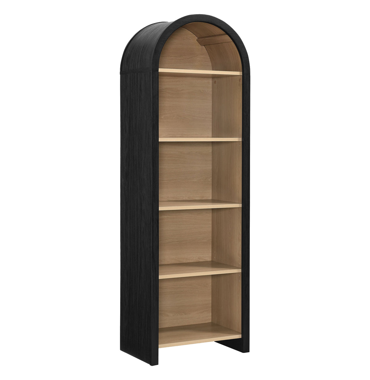 Evie Arched Narrow Bookcase Display Cabinet By Modway