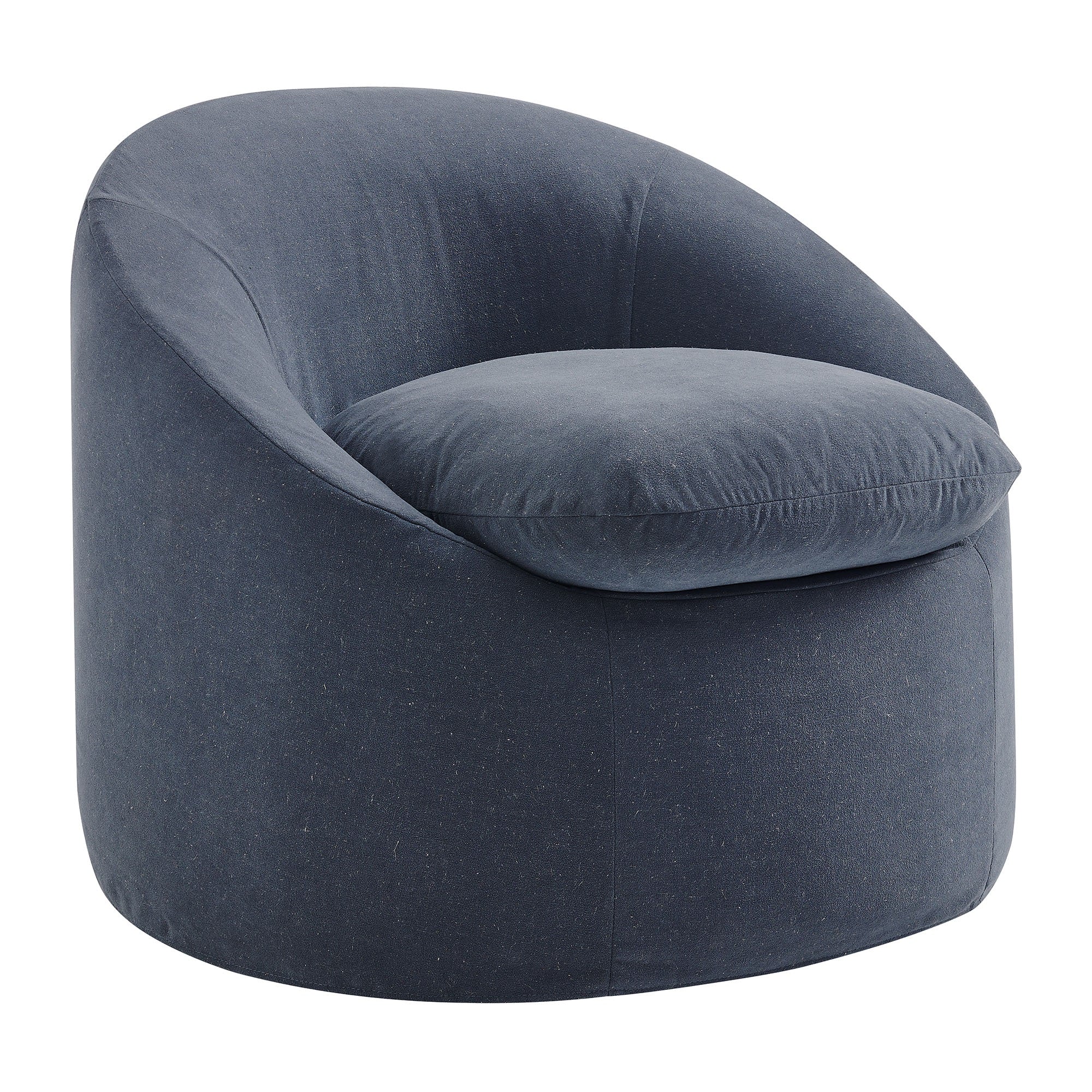 Sadie Slipcovered Linen-Blend Round Accent Chair by Modway