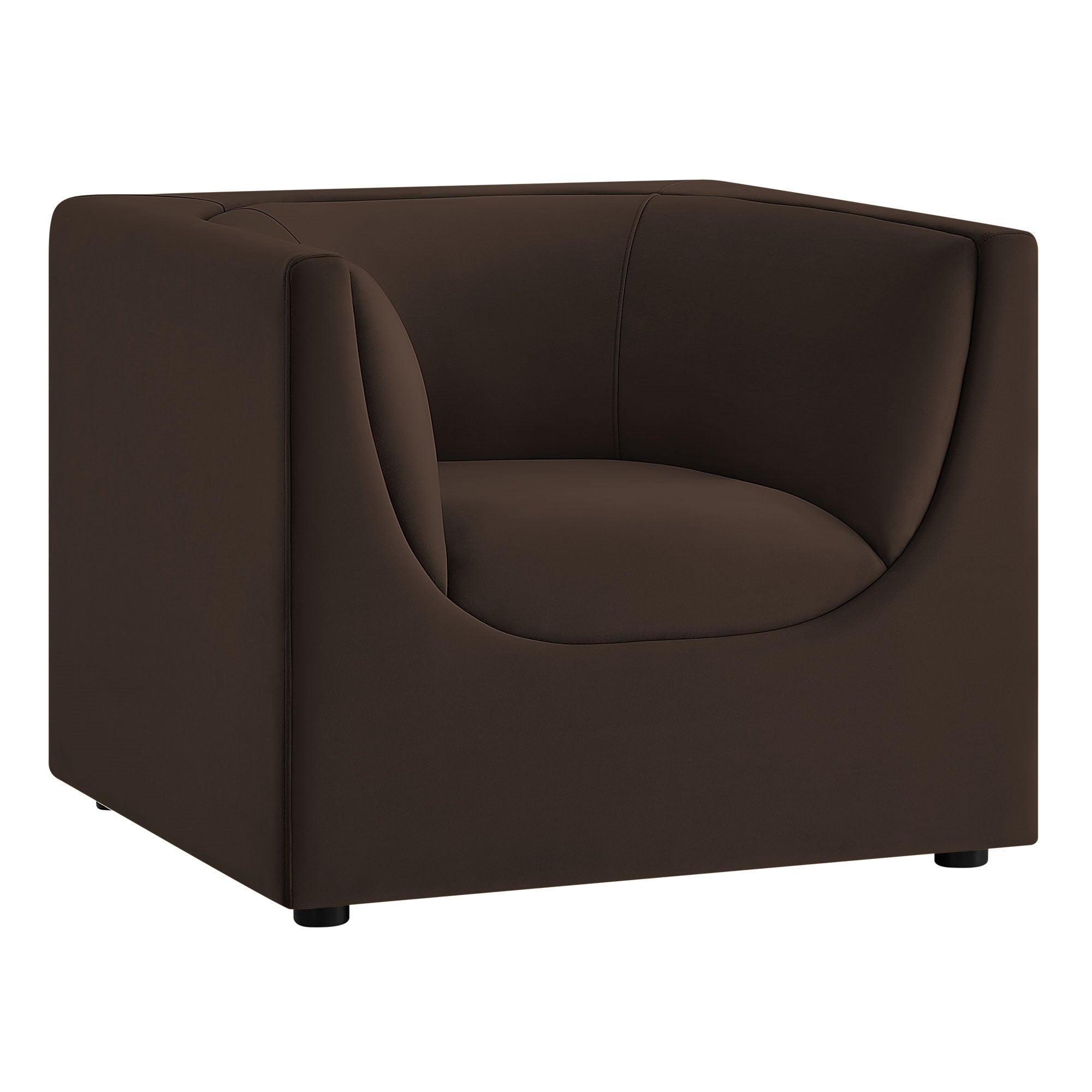 Hilda Curved Back Performance Velvet Armchair by Modway