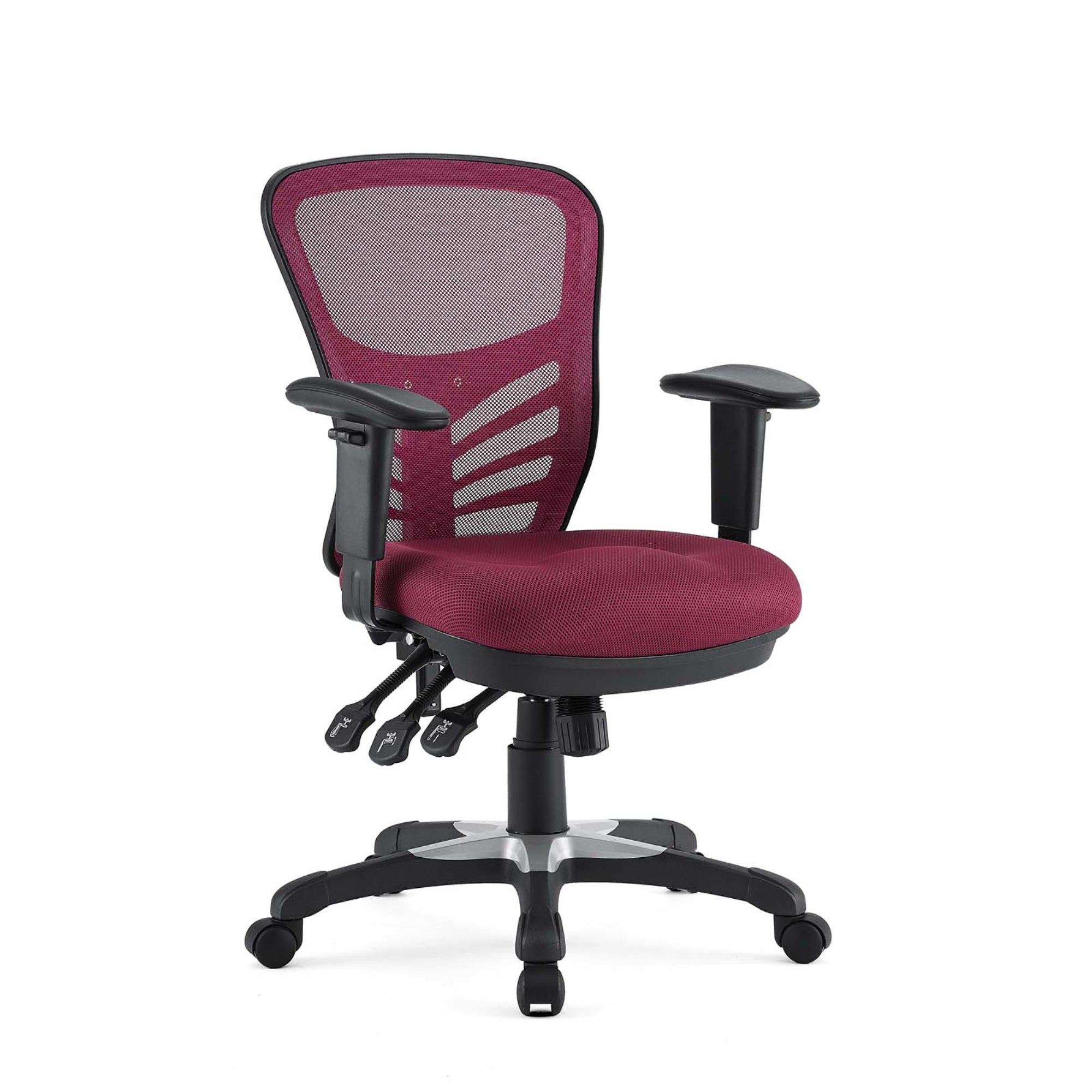 Articulate Mesh Office Chair - Ergonomic, Breathable, Adjustable, Plush Cushion Seat, Tilt & Lock Functions, Dual-Caster Wheels.