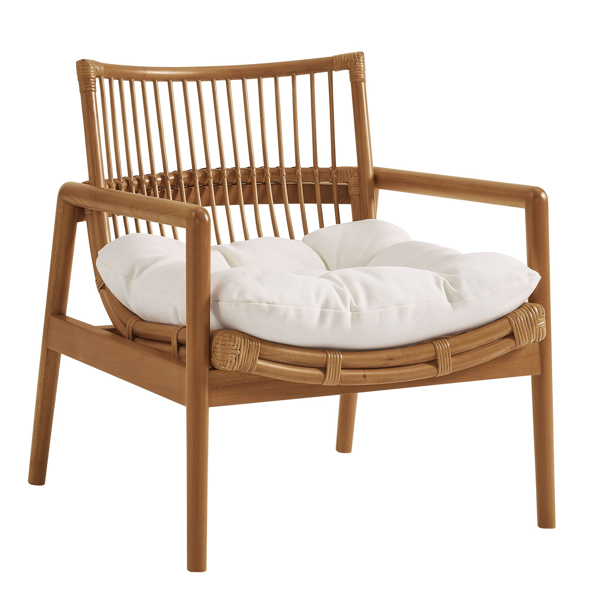 Tula Wood Rattan Lounge Chair by Modway