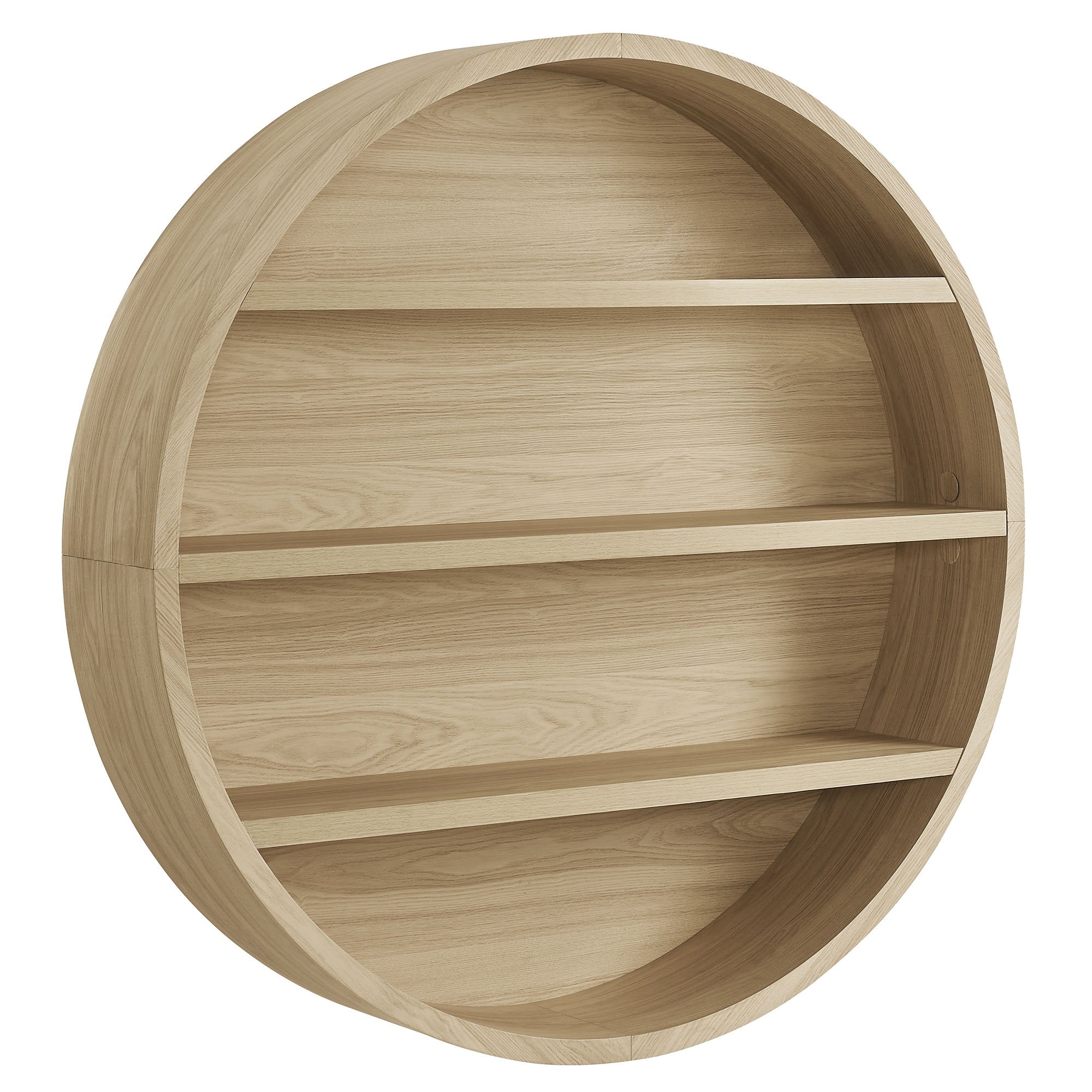 Romy 47 Round Wall Book Shelf by Modway
