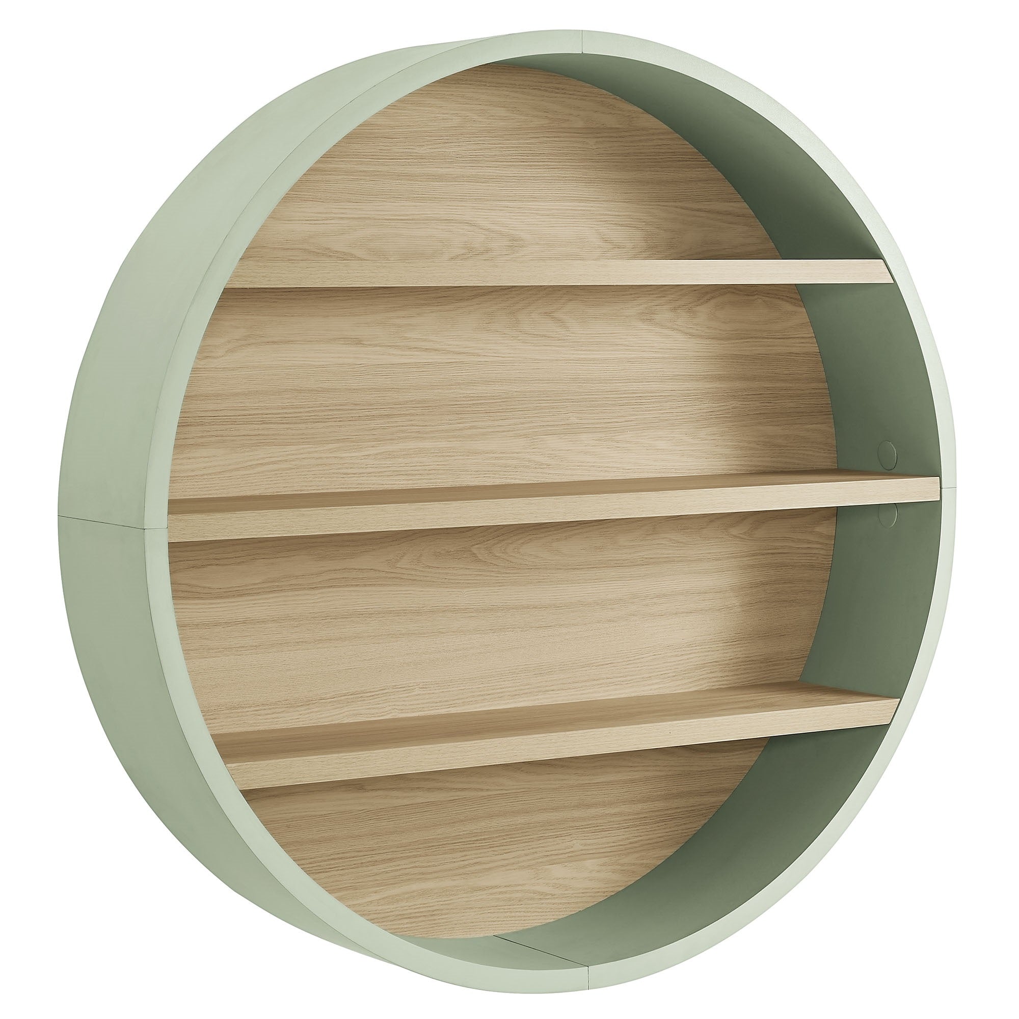 Romy 47 Round Wall Book Shelf by Modway