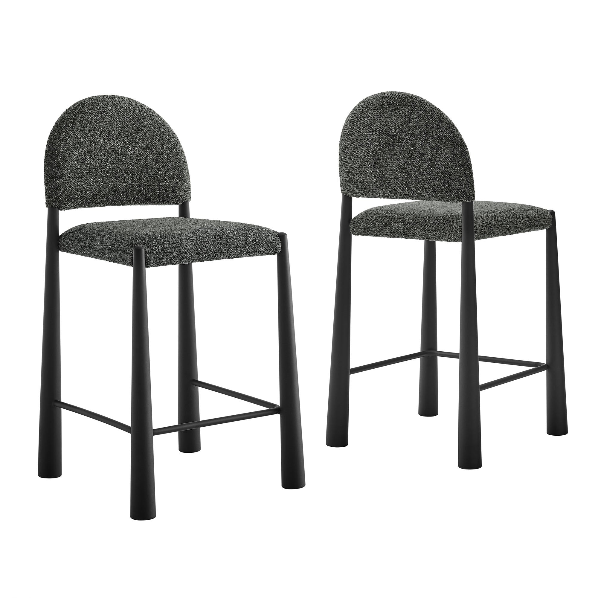 Hayley Upholstered Fabric Counter Stools Set of 2 by Modway