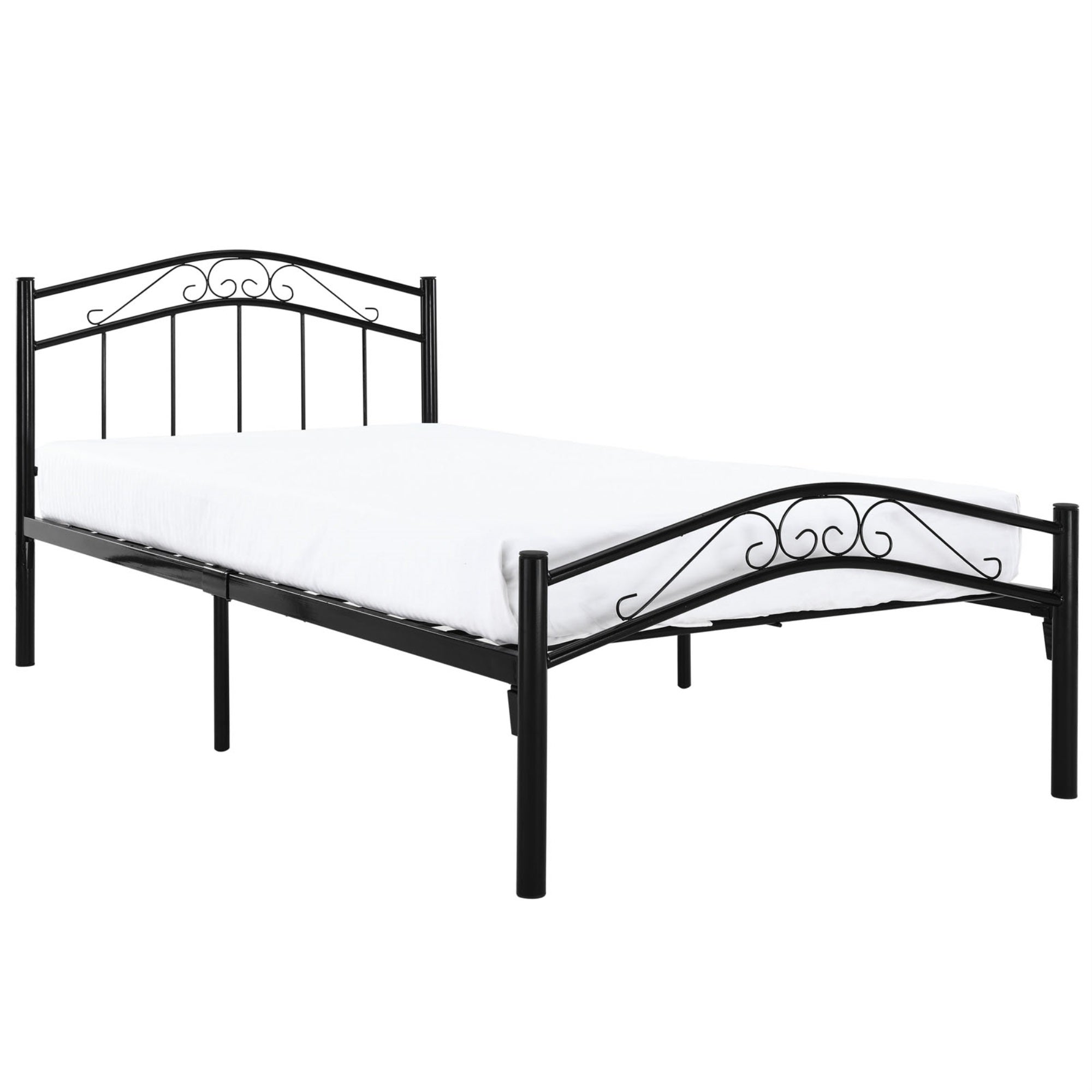 Townhouse Iron Twin Bed Frame - Durable Welded Construction, Timeless Charm, Playful Design - Cozy Sanctuary For Restful Nights