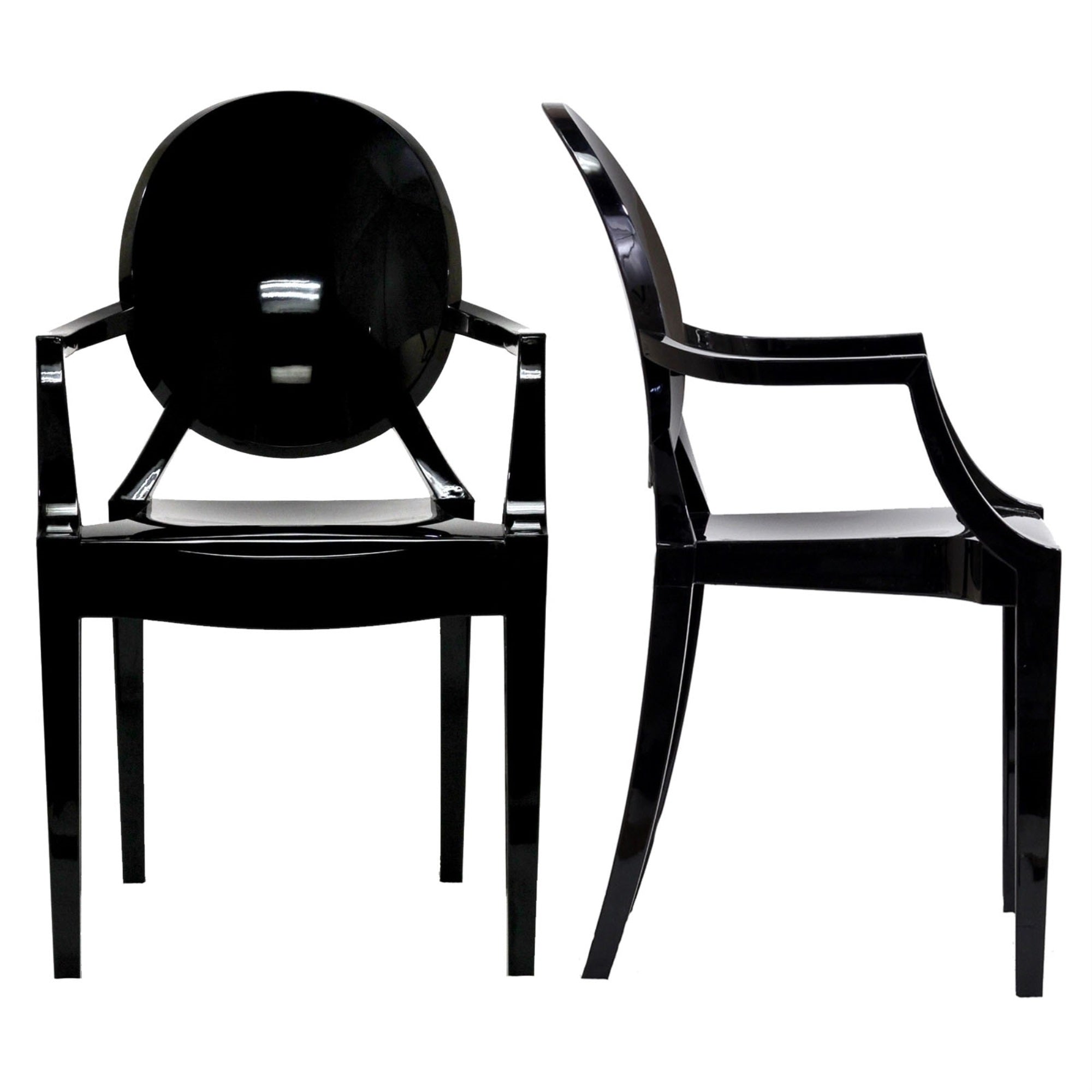Ethereal Casper Chair - Artistic And Elegant Fusion For Modern Living Spaces - Indoor/Outdoor - Set Of 2 Armchairs