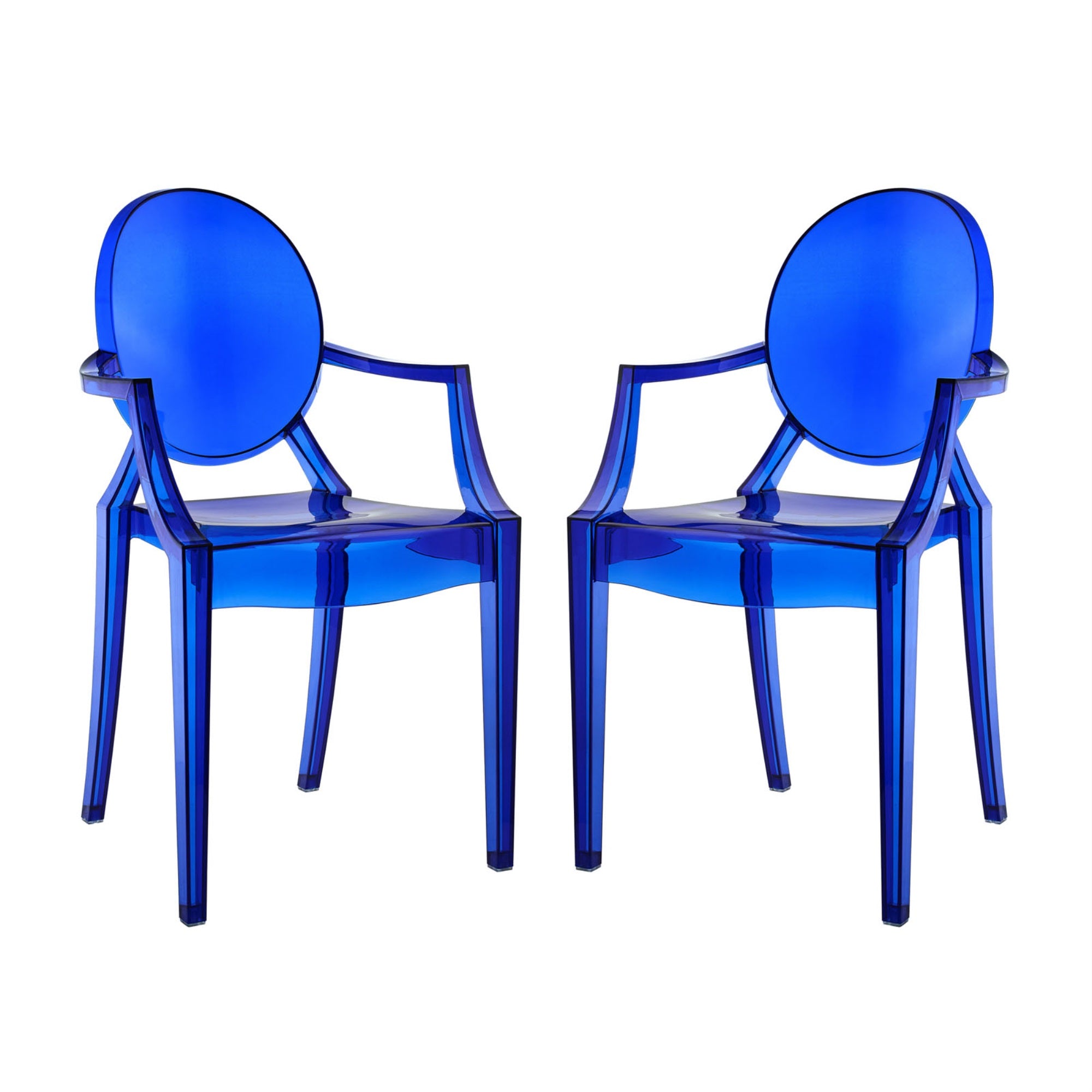 Ethereal Fusion Of Artistry And Elegance: Casper Chair Set Of 2 - Blue. Transform Your Space With Bursts Of Creative Energy. Suitable For Indoor And Outdoor Settings.