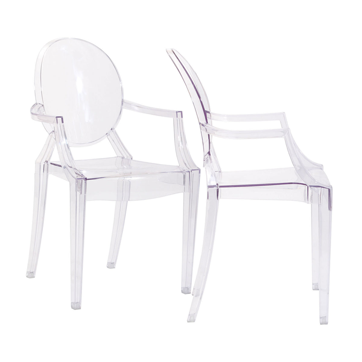 Casper Dining Armchairs Set Of 2 - Clear