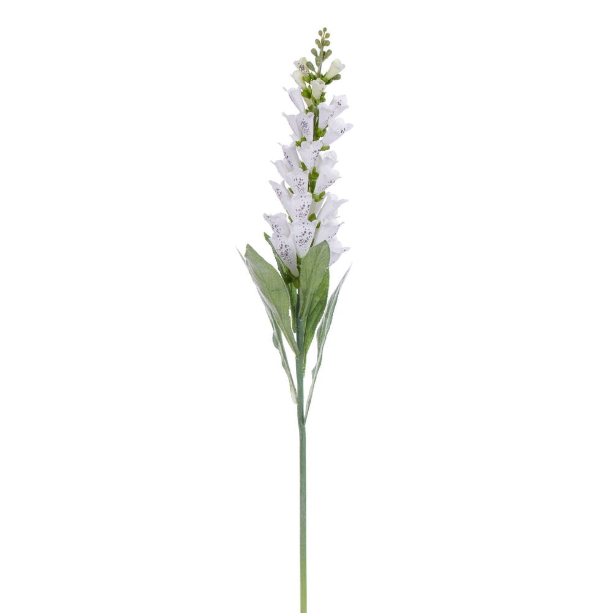 Vickerman 36” Artificial White Foxglove Stem