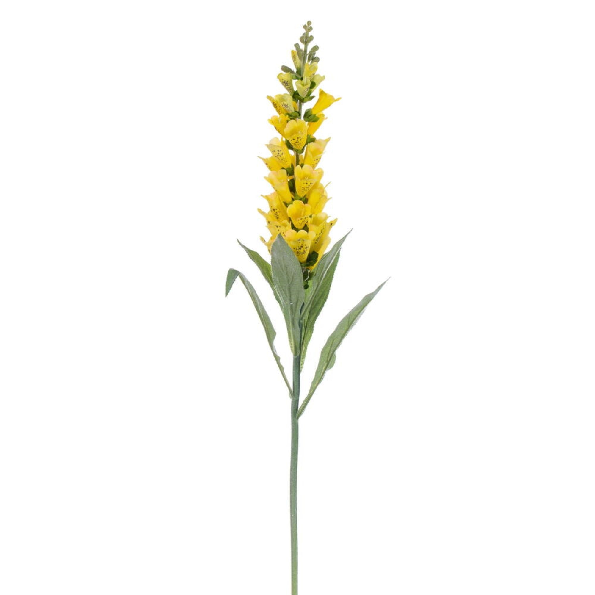 Vickerman 36” Artificial Yellow Foxglove Stem