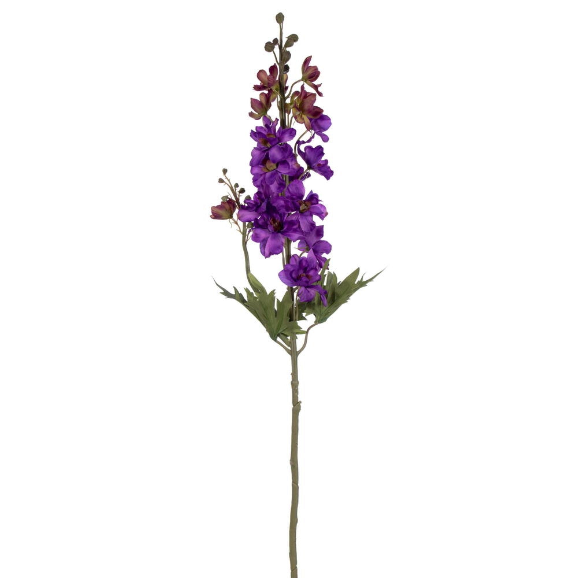 Vickerman 33” Artificial Purple Larkspur Spray. 3 Stems In A Bag.