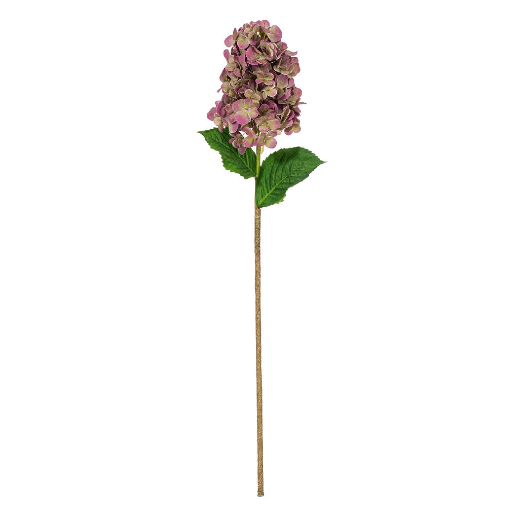 Vickerman 34” Artificial Plum Cone Hydrangea Spray. 2 In A Bag.