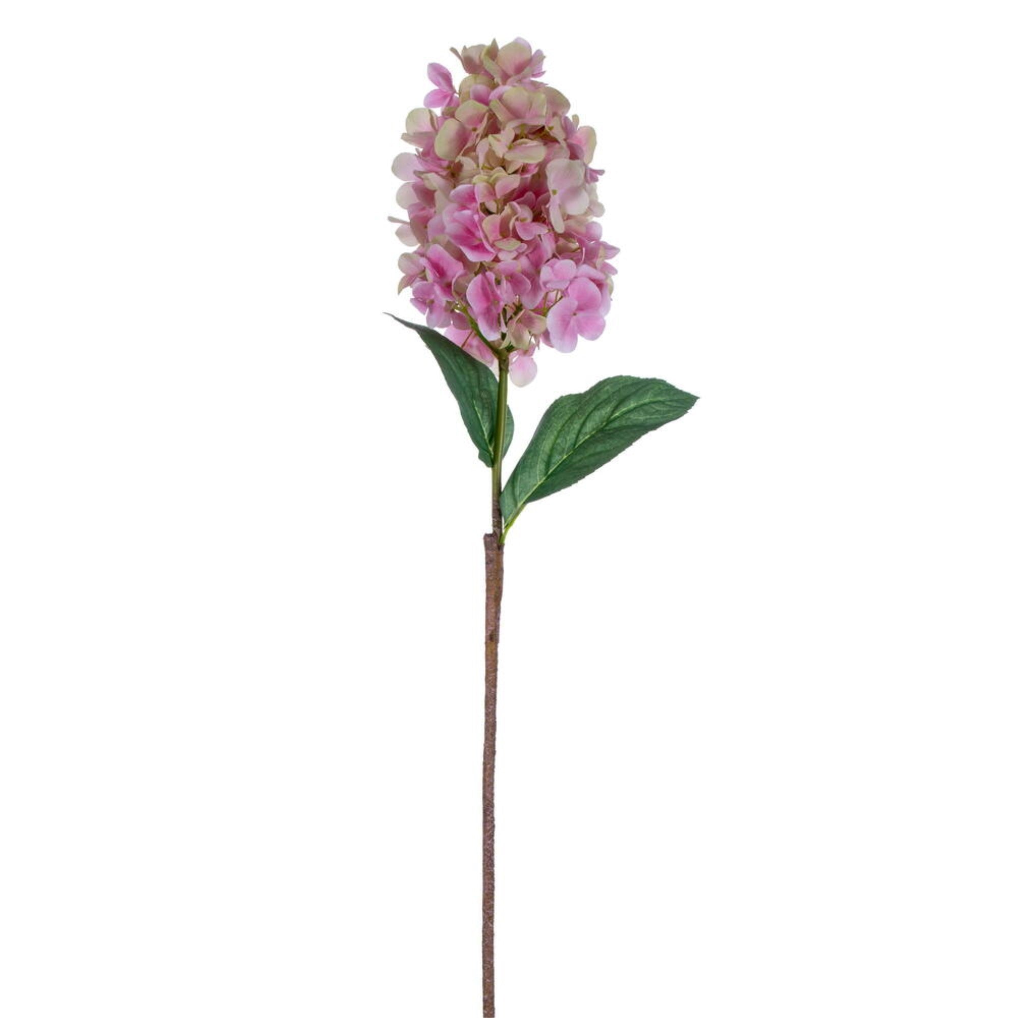 Vickerman 34” Artificial Pink Cone Hydrangea Spray. 2 Stems In A Bag.