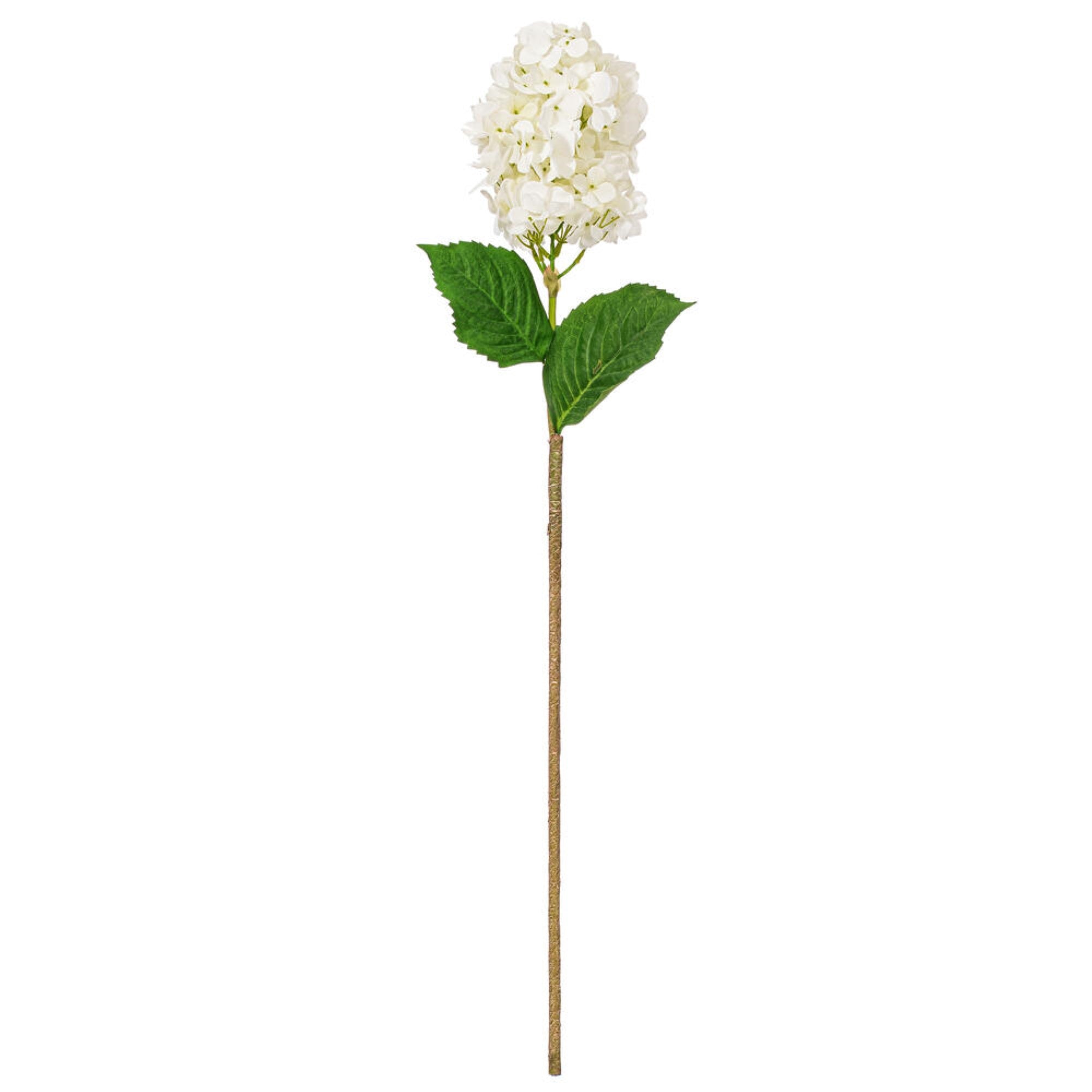 Vickerman 34” Artificial White Cone Hydrangea Spray. 2 Stems In A Bag.