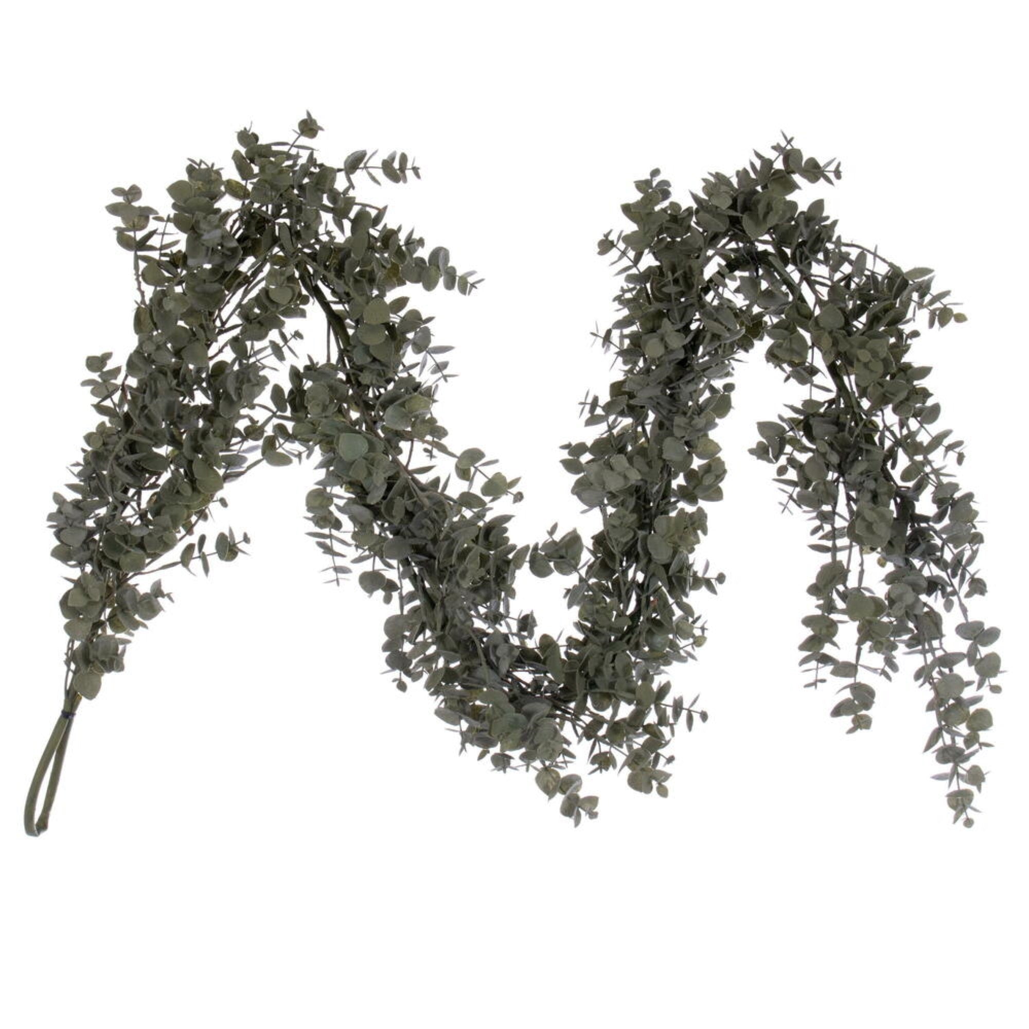 64” Artificial Grn Gray Euclypts Garland