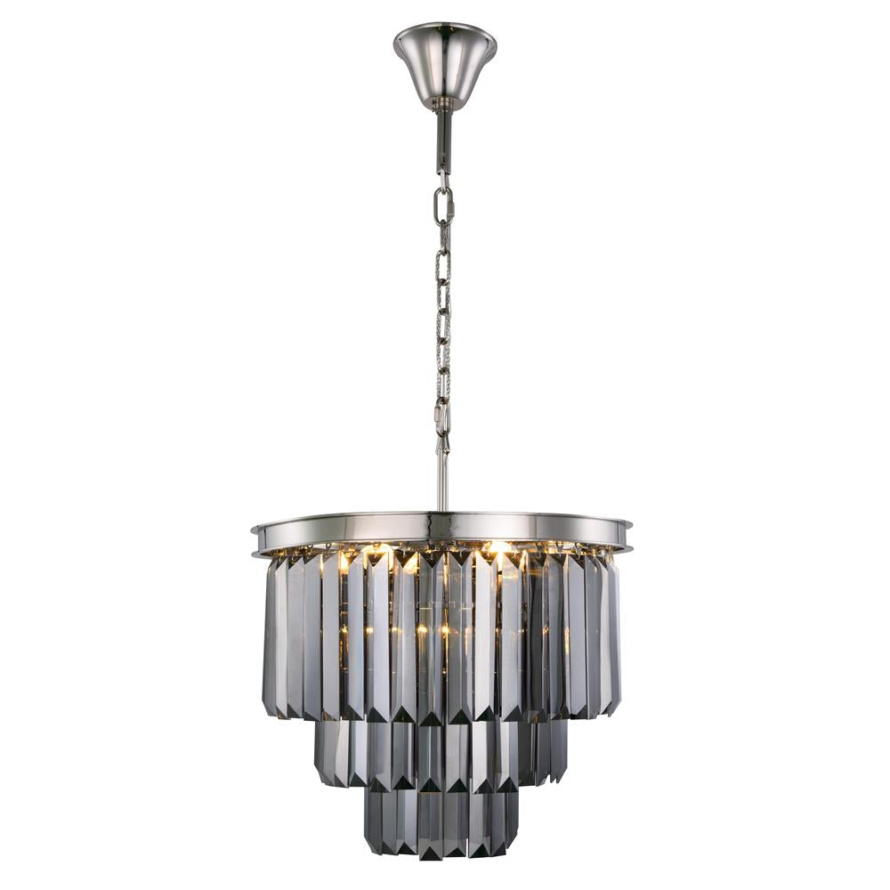 Elegant Lighting 1231D20Pn-Ss-Rc 205 X 20 In Sydney 9 Light Polished Nickel Chandelier
