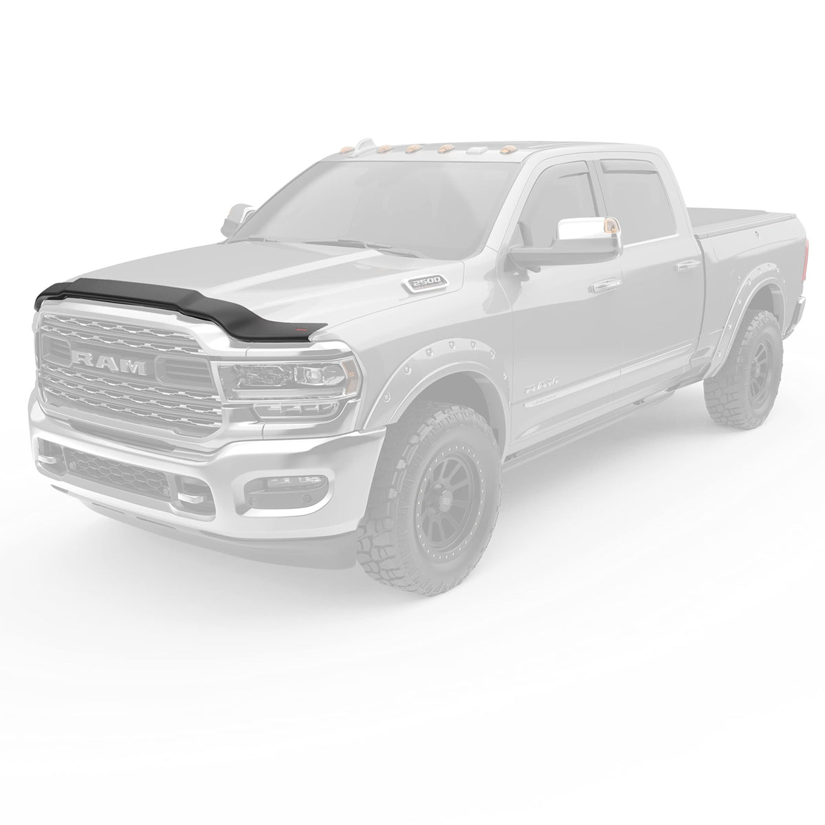 Egr 302861 Superguard Smoked Acrylic Hood Shield Compatible With Select 2019-2024 Ram 2500/3500 Trucks - Durable, Easy Installation