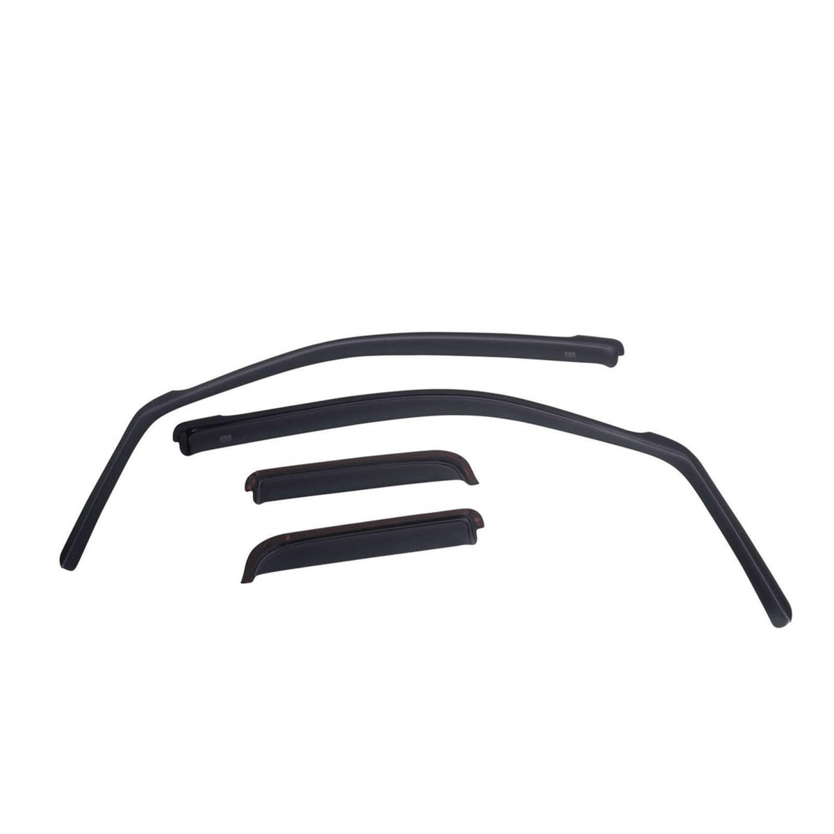 Egr 571691 In-Channel Window Visors Front And Rear Set, Dark Smoke Finsh, Compatible With Chevrolet, Gmc Silverado, Sierra Crew Cab Models
