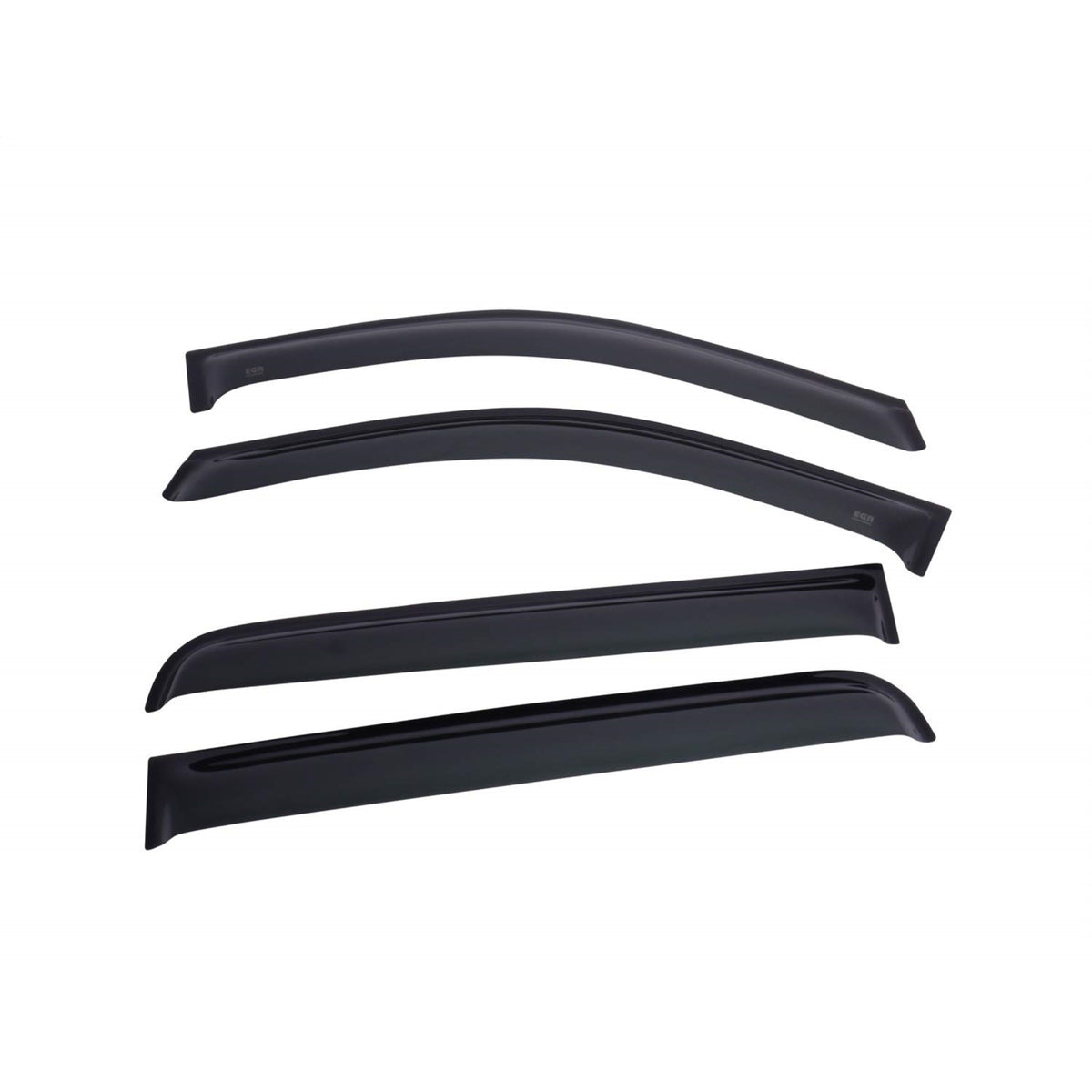 Egr 642951 Tape-On Window Visors Front And Rear Set Dark Smoke Finish Compatible With Select Dodge Ram Models