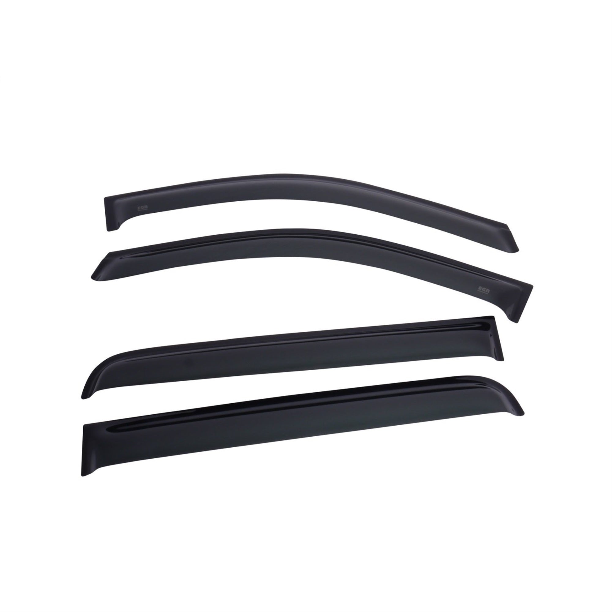 Egr 643471 Tape-On Window Visors Front And Rear Set Dark Smoke Finish Compatible With Select Ford Models